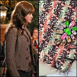 Y2K RARE 2000 Elie Tahari Tweed Jacket Gilmore Girls Rory Gilmore Alexis Bledel